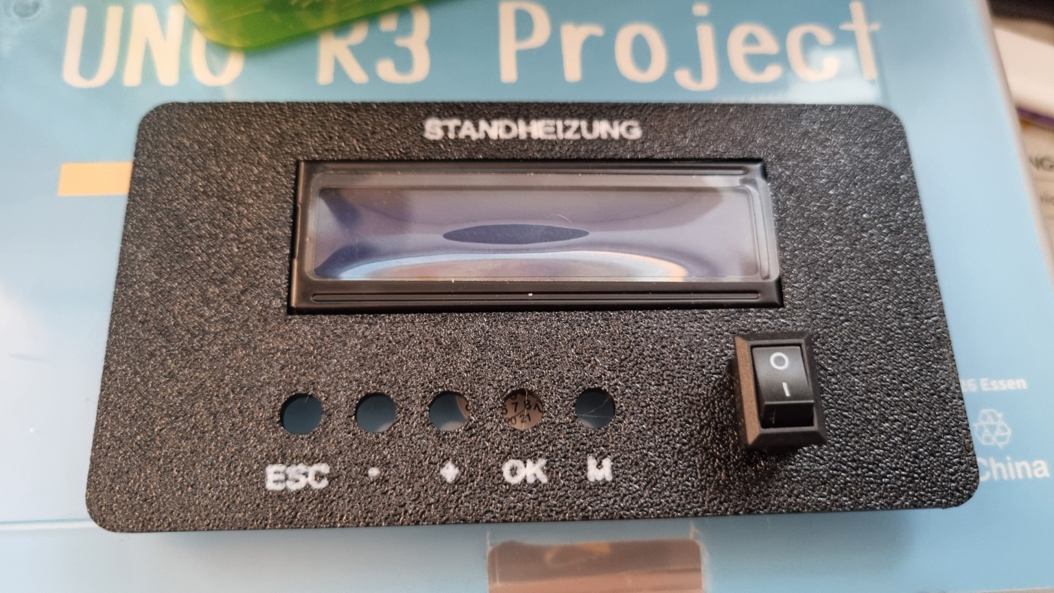 3D-gedruckte Frontplatte